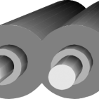 1mm Core 2.2mm PE Jacket Duplex Polymer Optical Fibre